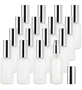 Bekith 16 Pack 50ml Glass Spray Bottles, Frosted Empty Perfume Atomizer, Refillable Fine Mist Spr...