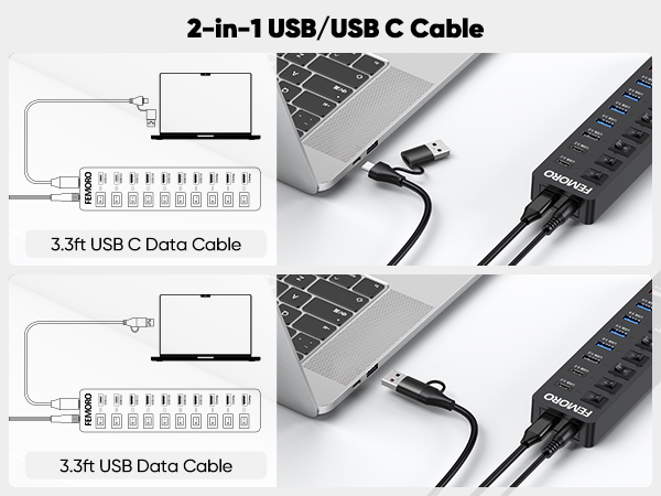 Powered USB Hub 10Gbps