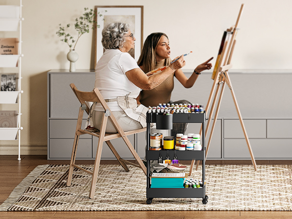 slim storage cart