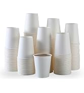 Paper Cups, 300 Pack 8 Oz Paper Coffee Cups, Disposable Coffee Cups 8 oz Disposable Cups Hot Cups...