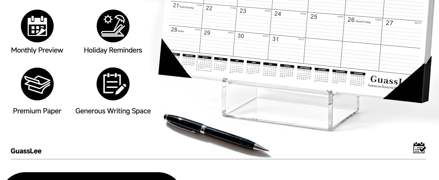desk calendar 2026-2027