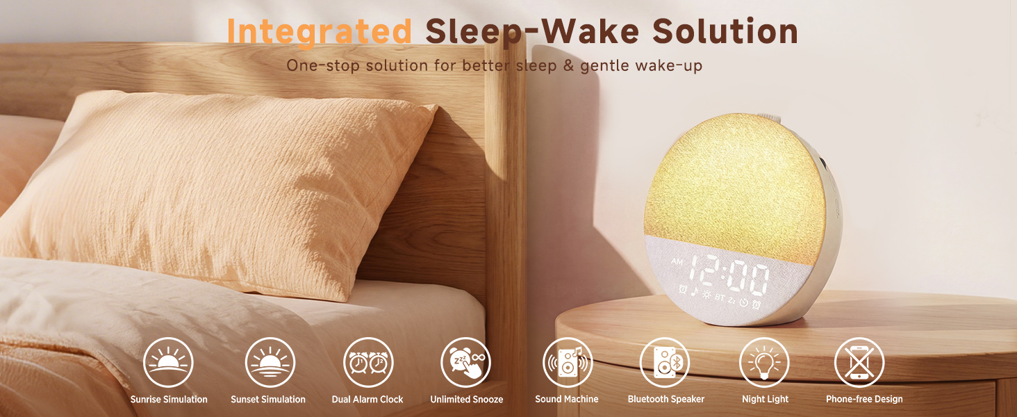 Integrated Sleep-Wake Solution,One-stop solution for bettet sleep & gentle wake-up