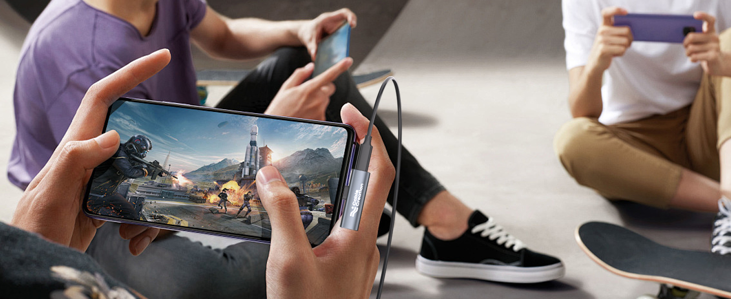 USB C Audio Charging Adapter