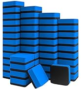Mini Dry Erase Erasers, IHPUKIDI 48 Pack Magnetic Whiteboard Dry Erasers Chalkboard Cleaner Wiper...