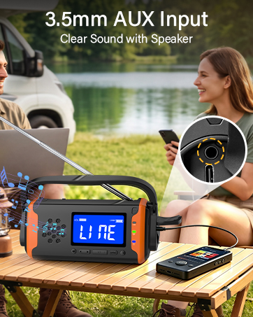 3.5mm AUX Weather radio