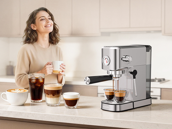 espresso machine indoor home kitchen office daily coffee