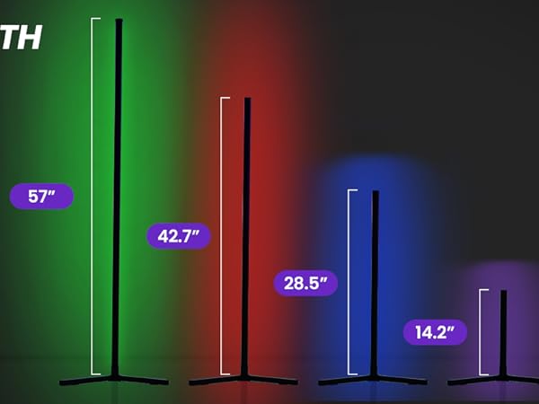 Corner Floor Lamp with Correct Dimensions
