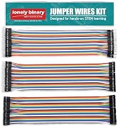LONELY BINARY 120pcs Breadboard Jumper Wire Kit with 2.54mm Gender Changer Pins - 40pcs Male to F...