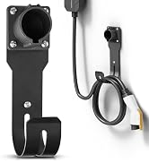 MECMO EV Charger Holder SAE J1772 Nozzle Holster Dock and J-Hook Combination Wall Mount, EVSE Ele...
