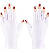 Pimoys Anti UV Gloves for UV Gel Nail Lamp Light, Gel Manicure Gloves UV Light Gloves for Gel Nai...