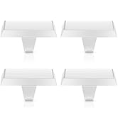 Tingtio White Christmas Stocking Holders for Mantle, Set of 4 Christmas Stocking Holders Hangers ...