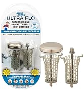 Drain Buddy Ultra Flo - 2 in 1 Bathroom Sink Stopper & Hair Catcher W/Patented Pull Clean Technol...