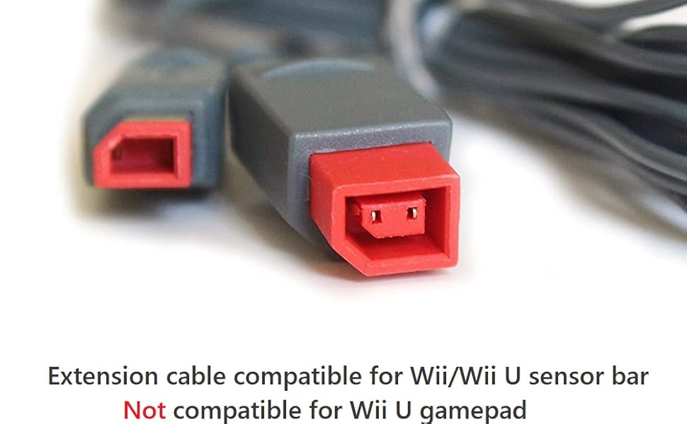 Sensor Bar Extension Cable Compatible for Wii/Wii U