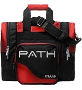 Pyramid Path Pro Deluxe Single Bowling Ball Tote Bowling Bag - Holds One Bowling Ball, One Pair o...