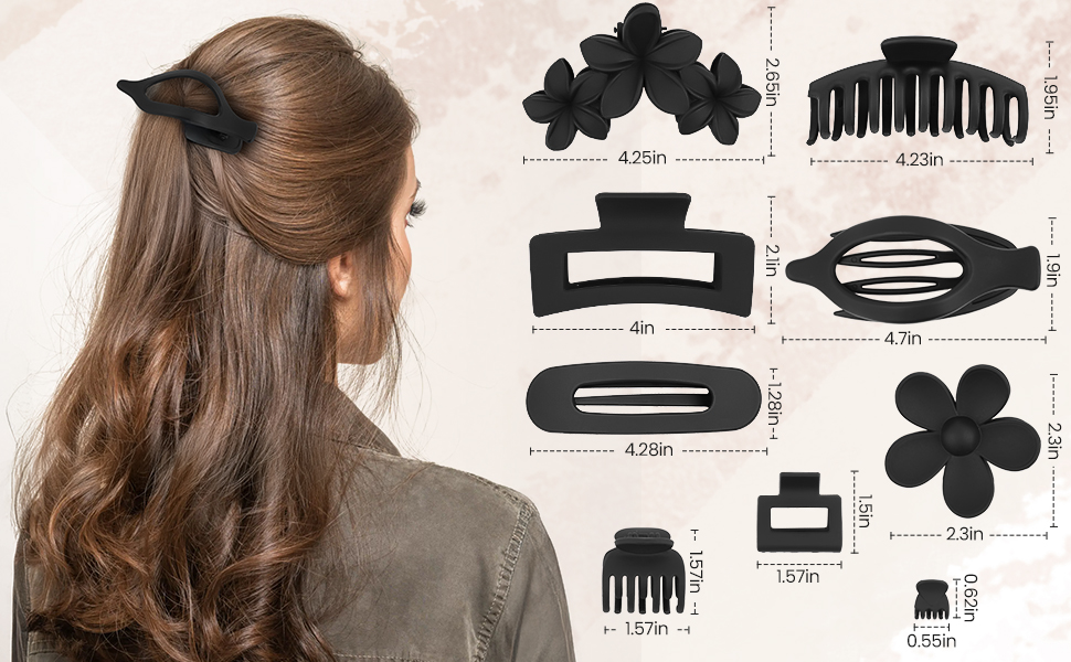 hair clips claw clips large for women girl small clips