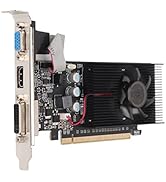 Yunseity GT610 Graphics Card, 2GB 64Bit DDR3 GPU PC Graphics Card HDMI DVI VGA PCIe 2.0, High Spe...
