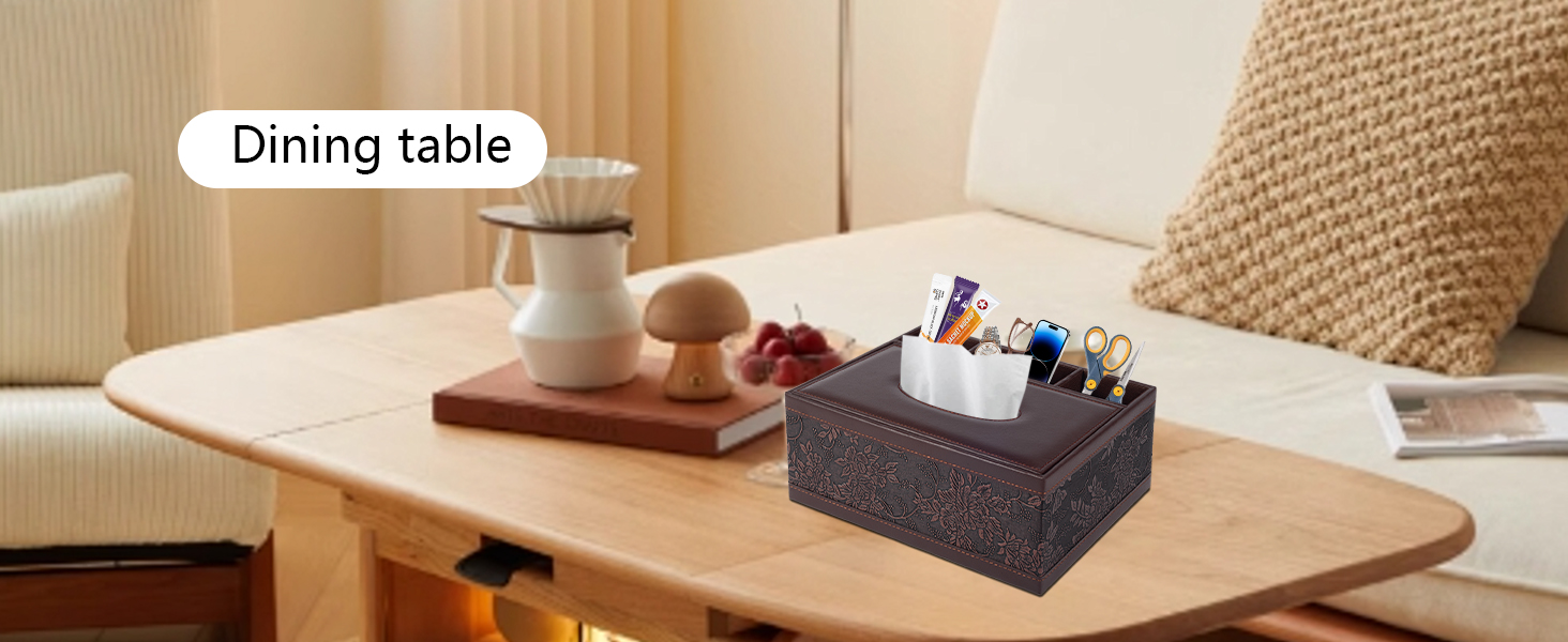 PU Leather Tissue Box Cover