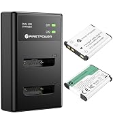 FirstPower NP-45/NP-45A/NP-45S Battery (X2) and Dual Charger for Fujifilm INSTAX Mini 90 Fuji Fin...