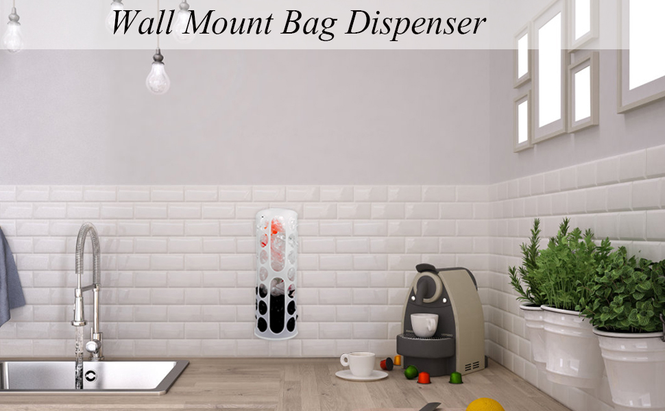 Wall Mount Grocery Bag Dispenser