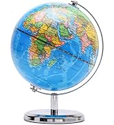 Exerz World Globe Dia 5.5-inch (14cm)- Mini Globe Political Map - Educational/Geographic