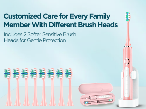 Sonic Electric Toothbrush for Adults and Kids