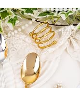 Joyido 30PCS Gold Plastic Spoons - Gold Soup Spoons Disposable - 8.1 Inch Heavy Duty Plastic Silv...