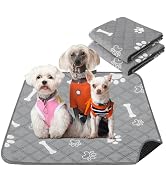 PatiencET Washable Pee Pads for Dogs, 24'' x 36" Reusable Puppy Pads with Super Absorbent, 2 Pack...