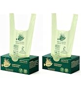 HECTOLIFE 1.6 Gallon 100 Count,Compostable Bags Handle Tie,Tear Resistant Kitchen Food Scrap Wast...
