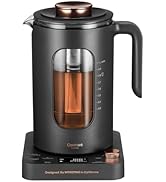 Electric Tea Kettle, INTASTING Glass Electric Kettle with tea Infuser and Precise knob temperatur...