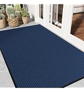 EZ2LIVE Dirt Trapper Door Mat 3' x 5', Non-Slip Heavy Duty Outdoor Mat, Absorbent Fade Resist, Lo...