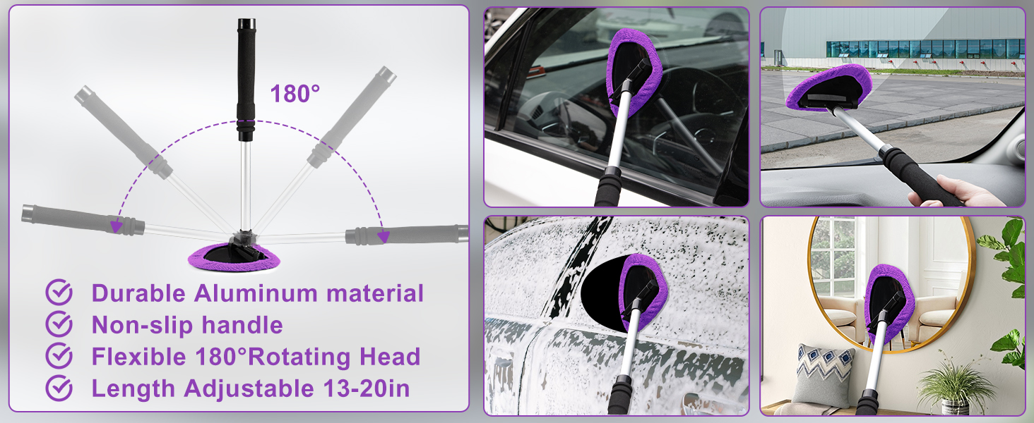 Purple Car Interior Cleaning Kit