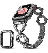 Mesime Compatible with Apple Watch Band 38mm 40mm 41mm 42mm 44mm 45mm , Women Girl Bling Diamond ...
