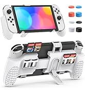 Universal Handheld Grip Case for Switch OLED, YUANHOT 3-in-1 Upgraded Ergonomic Grip Handle Holde...