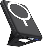 AOGUERBE for Magsafe Power Bank, 10000mAh Foldable Wireless Portable Charger with LED Display, 3 ...