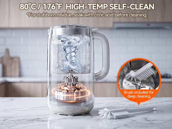 80°C high-temp self-clean