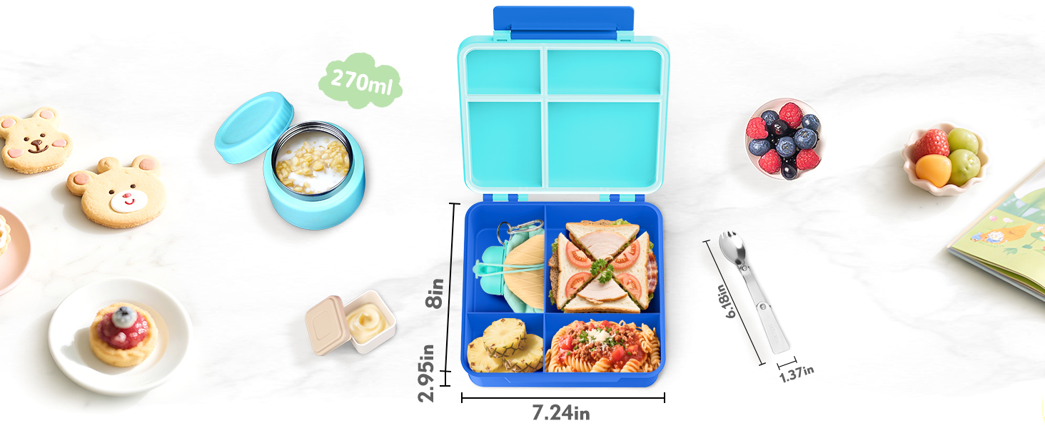 Lunch Box Kids with 5 Compartments