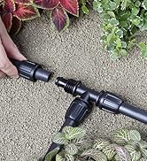Drip Irrigation Parts for 1/2" Tubing: Drip Hose Connectors for Garden Irrigation System - Splitt...