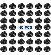 CNHABAGU Magnetic Cable Zip Tie Mounts Clips Multipurpose Zip Ties Mount Base Holder Black Wire C...