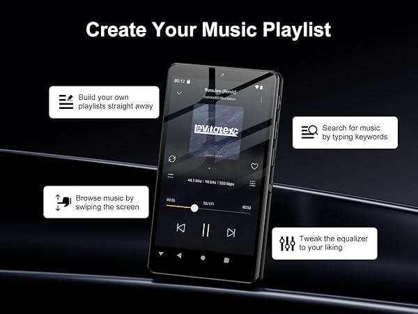 MP3 Player with Bluetooth and WiFi