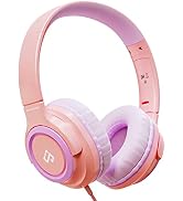 Kids Headphones Wired with Volume Limiter, Over Ear Safe Sound Headset with HD Mic, 85/94dB Volum...