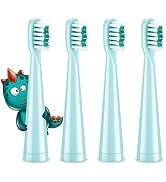 Vekkia Dragon Lord Electric Toothbrush Replacement Heads - 7X More Plaque Removal, End-Rounded 3D...