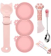 IVIA PET 6 PCS Pet Feeding Set | 1 Cat Treat Spoon Squeeze for Cat Strip, 1 Opener Spatula & Stai...