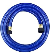 Darnassus Garden Hose 10FT Blue, ½" Diameter Water Hose, PVC Material, with Plastic Fittings, fo...