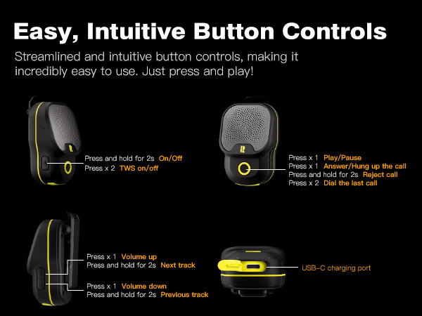 Easy control mini speaker