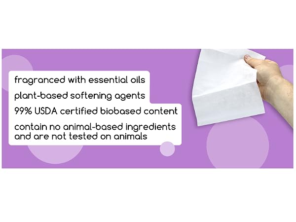 lavender fabric softener sheets static reduce laundry dryer