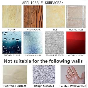 Adapt to wall surfaces