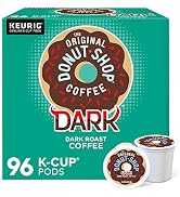 The Original Donut Shop Dark Coffee, Keurig Single-Serve K-Cup Pods, Dark Roast, 96 Count