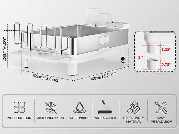 large dish rack