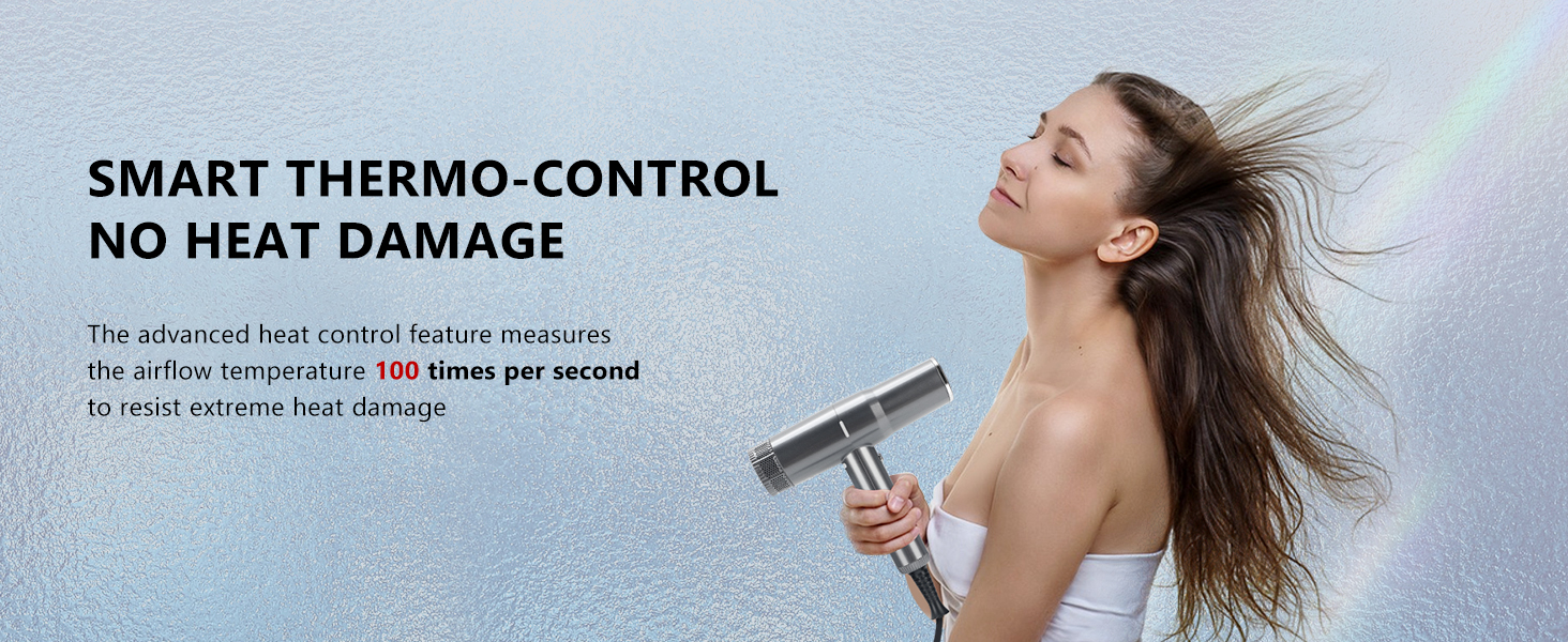 Hair Dryer with Temperature Control