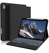 BQDIYOO Keyboard for iPad 11th Gen, 11/10.9inch iPad Case with Pencil Holder, Multi-Touch Trackpa...